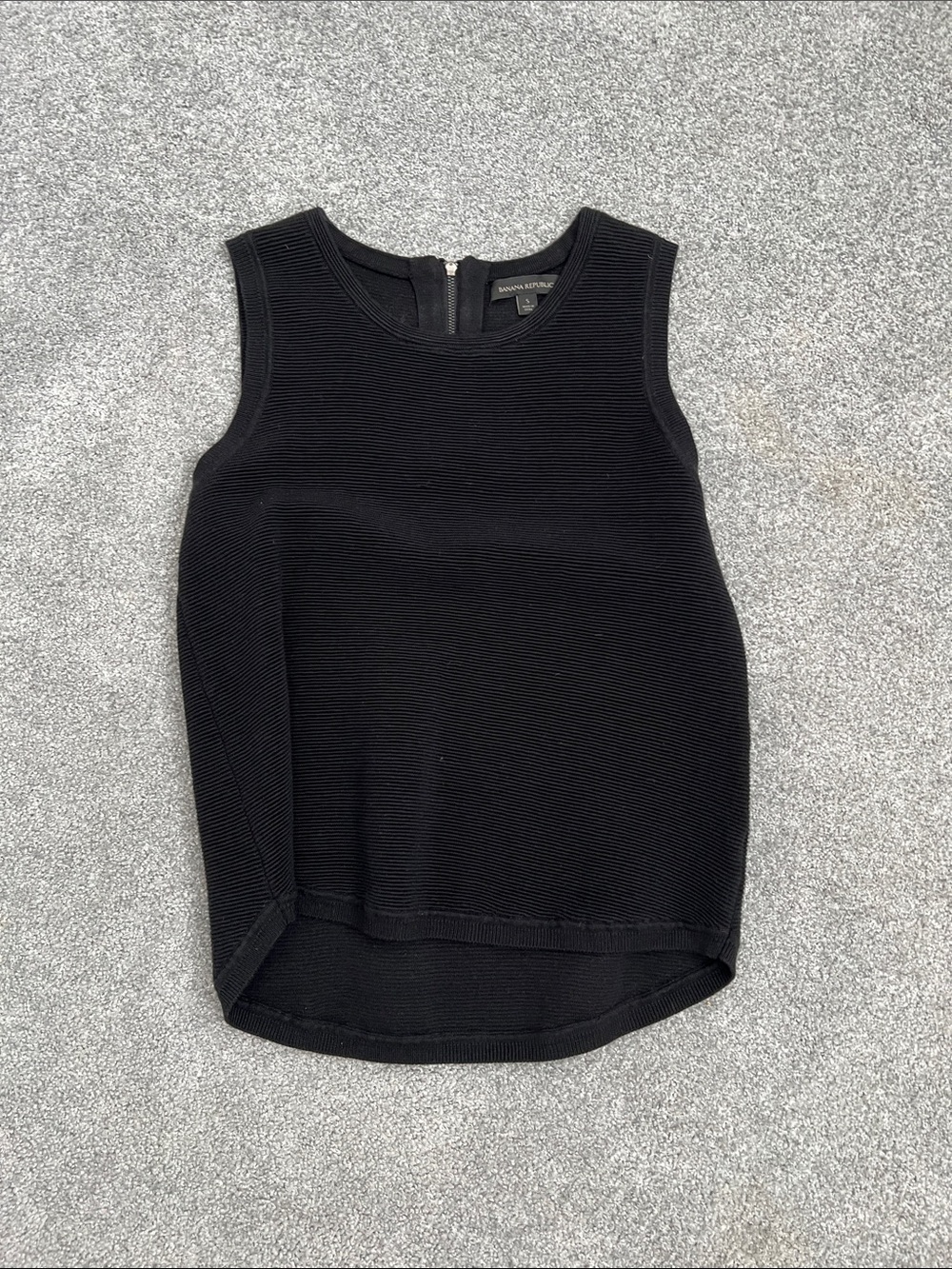 Banana Republic Black Ribbed Sleeveless Tank